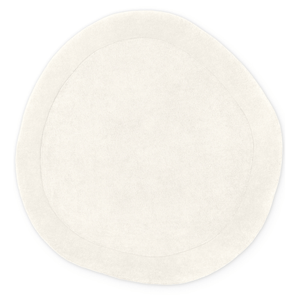 Organisch Vloerkleed Kivi Rond - Creme
