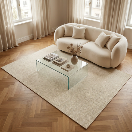 Vloerkleed Wool - Creme