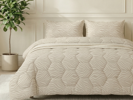 Easy Dekbed Zonder Overtrek - Wood Grain