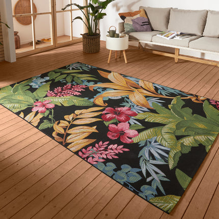 Vloerkleed Tropical Flowers Rechthoekig - Kleurrijk