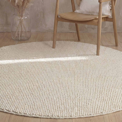 Vloerkleed Diana Rond - Natuurlijk Wit