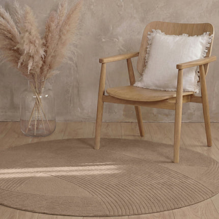 Ted Baker Vloerkleed Victoria Rond - Beige
