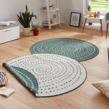 Vloerkleed Bali  - groen, creme
