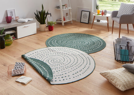 Vloerkleed Bali  - groen, creme