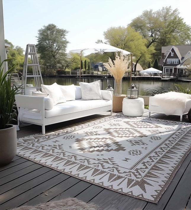 Dubbelzijdig Buitenkleed Elle - Beige