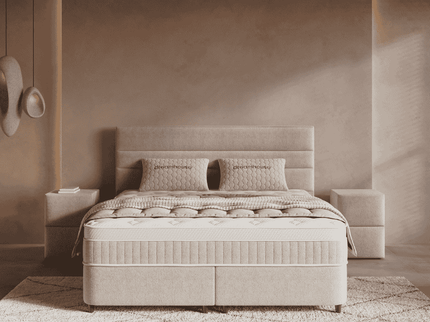 Boxspring met Opbergruimte - Horizon - Beige