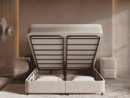 Boxspring met Opbergruimte - Horizon - Beige