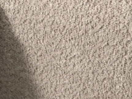 Teddy bouclé stof detail van Boxspring Dreamhouse Harmony, crème textuur