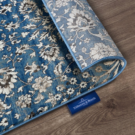 Vloerkleed Ernest Rechthoekig - Blauw/Crème