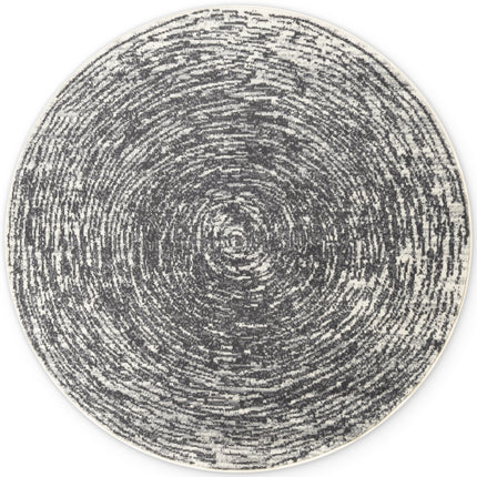 Vloerkleed Cavallo Rond - Creme grijs
