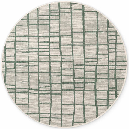 Ted Baker Vloerkleed Crouch Rond - Groen Wit