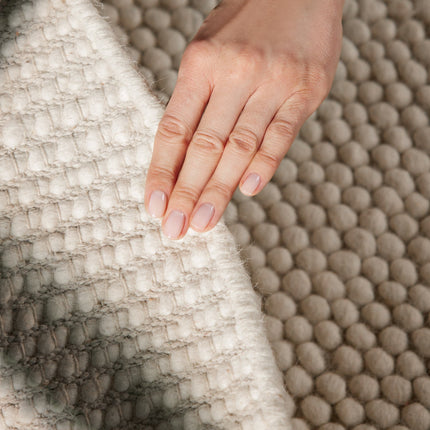Vloerkleed Diana Rond - Natuurlijk Wit