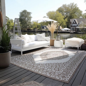 Elle Decoration Dubbelzijdig Buitenkleed Meekly - Taupe