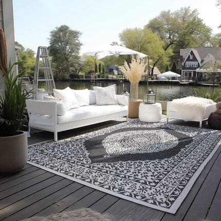 Elle Decoration Dubbelzijdig Buitenkleed Meekly - Zwart