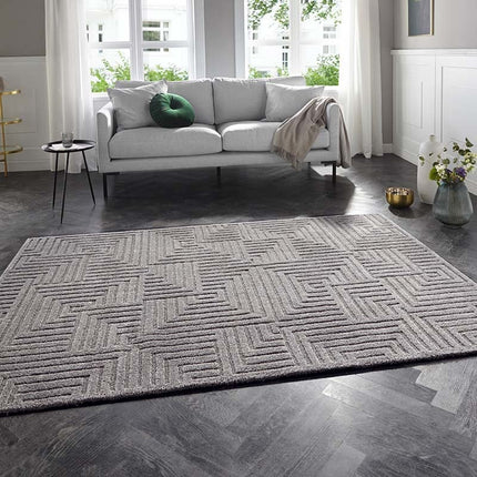 Elle Decoration New York Vloerkleed Manipu - Grijs