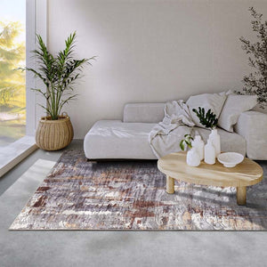 Elle Decoration Vloerkleed Malard - Koper/goud