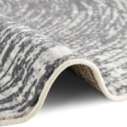 Vloerkleed Cavallo Rond - Creme grijs