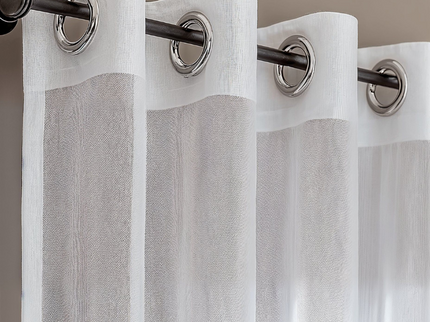 Fresh and Co 2-PACK: Vitrage Gordijnen - Haken of Ringen