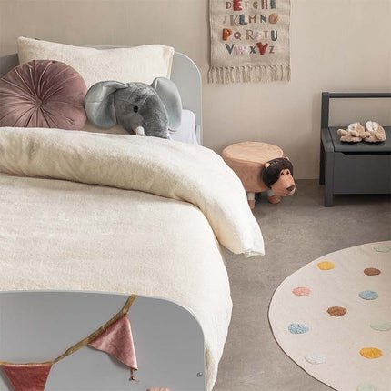 Fresh and Co Dekbedovertrek Teddy Kids - Off White
