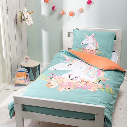 Fresh and Co  Kids Dekbedovertrek Magical Unicorn