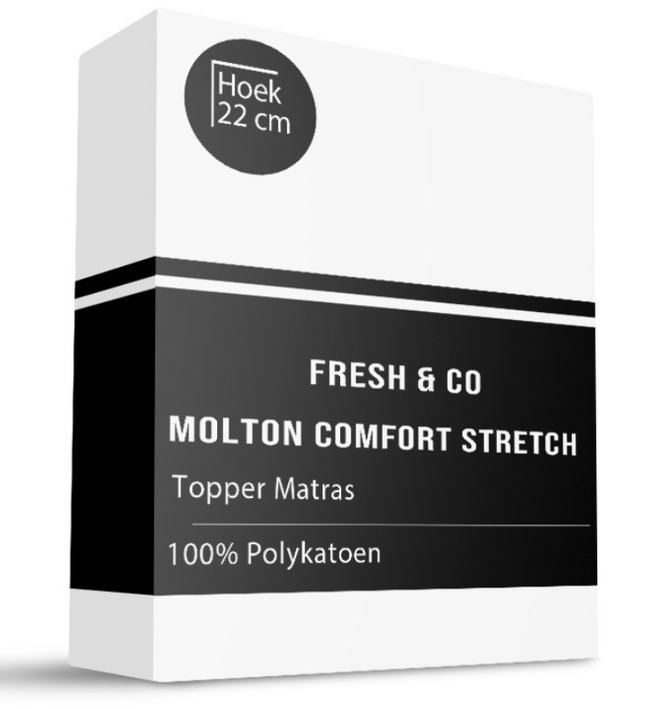 Fresh and Co Molton Hoeslaken Comfort Stretch - Topper