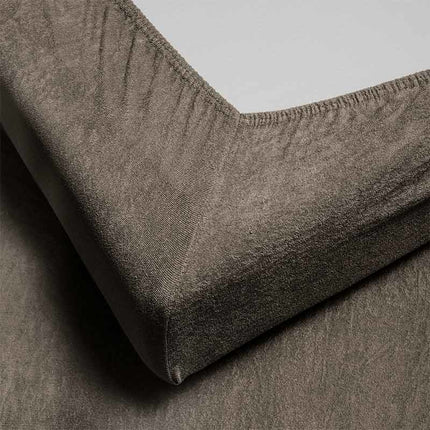 Fresh and Co Topper Hoeslaken - Badstof - Taupe