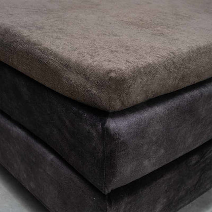 Fresh and Co Topper Hoeslaken - Badstof - Taupe