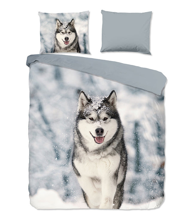 Good Morning Dekbedovertrek Katoen-Flanel - Husky