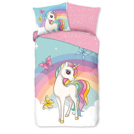 Good Morning Dekbedovertrek Katoen - Unicorn Dash
