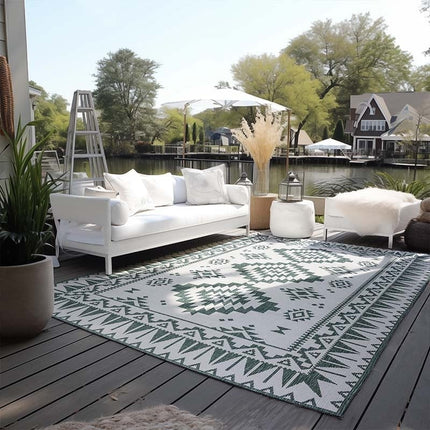 Dubbelzijdig Buitenkleed Elle - Groen