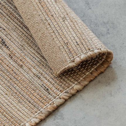 Jute Wol Katoen Vloerkleed  - Beige