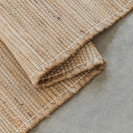 Jute Wol Katoen Vloerkleed  - Beige