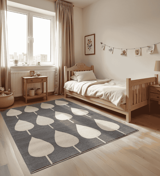 Hanse Home Adventures Vloerkleed Kids Lovely Leaves - Grijs