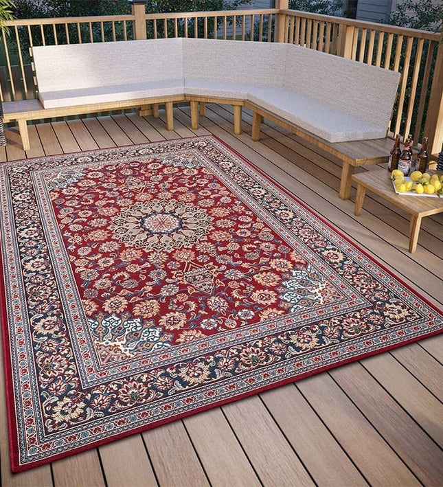 Hanse Home Flair Buitenkleed Kadi - Rood/Blauw