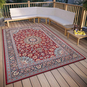 Hanse Home Flair Buitenkleed Kadi - Rood/Blauw