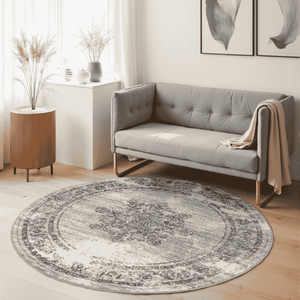 Hanse Home Gloria Vloerkleed Lydia Rond - Lichtgrijs