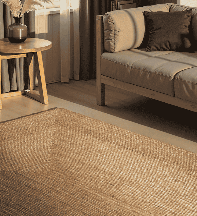 Home Collectie Handgeweven Jute Vloerkleed Sharmila - Bruin