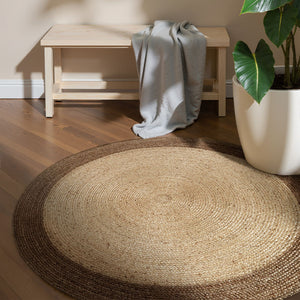 Home Collectie Jute Vloerkleed Jutta  Rond - Bruin