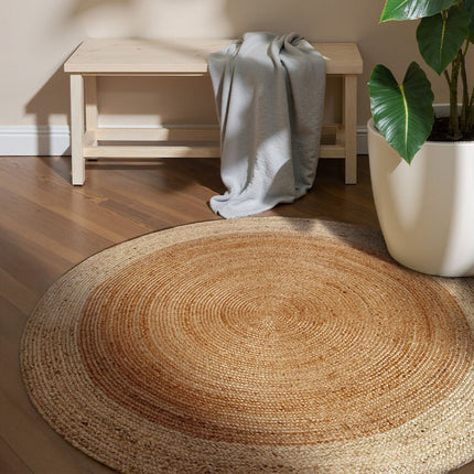 Home Collectie Jute Vloerkleed Jutta  Rond - Crème