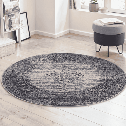 Home Collectie Vloerkleed Méridional Rond - Antraciet