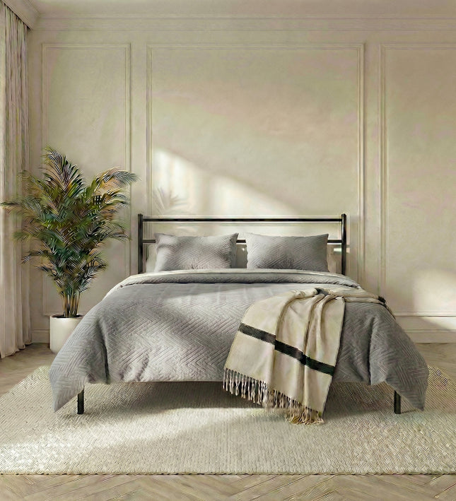 Bedsprei Layers - Zilver
