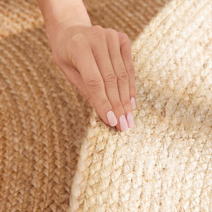 Jute Vloerkleed Looma Rond - Crème