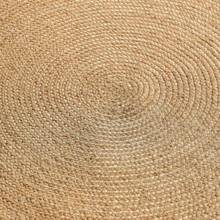 Jute Vloerkleed Geweven - Rond - Naturel