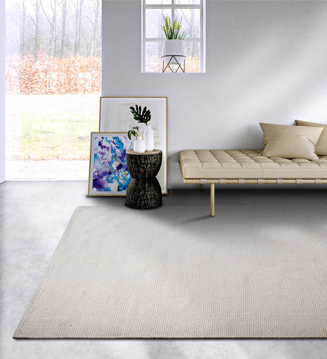 Wollen Vloerkleed Dehli - Wit
