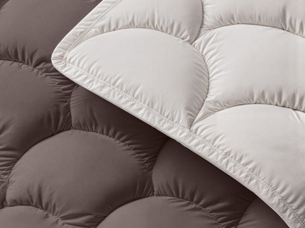 Lazy Dekbed Zonder Overtrek - Double Face - Bruin/Off White