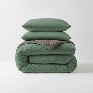 Lazy Dekbed Zonder Overtrek - Groen/Kaki
