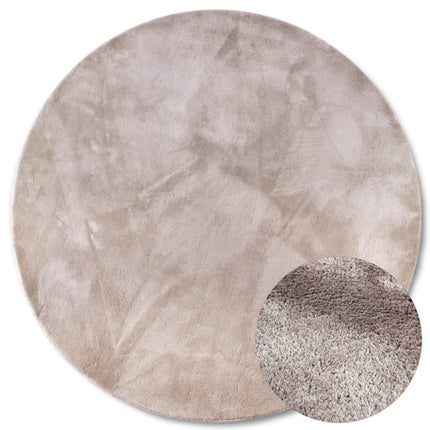 Rond Vloerkleed Leon - Lichtgrijs