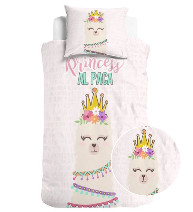 Little Monster Dekbedovertrek Katoen - Princess Al Paca
