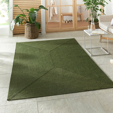NORTHRUGS Jute Vloerkleed Braids - Groen