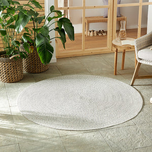 NORTHRUGS Jute Vloerkleed Braids - Rond - Grijs